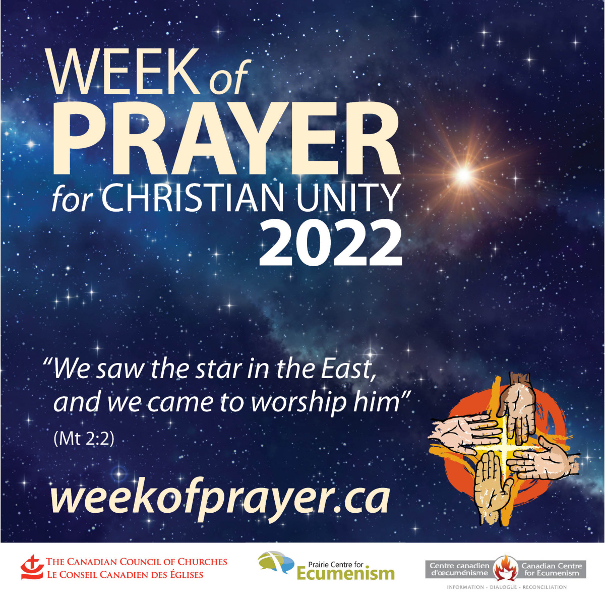 Social media graphic for 2022 Week of Prayer for Christian Unity