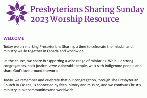 2023 PS Sunday Worship Service