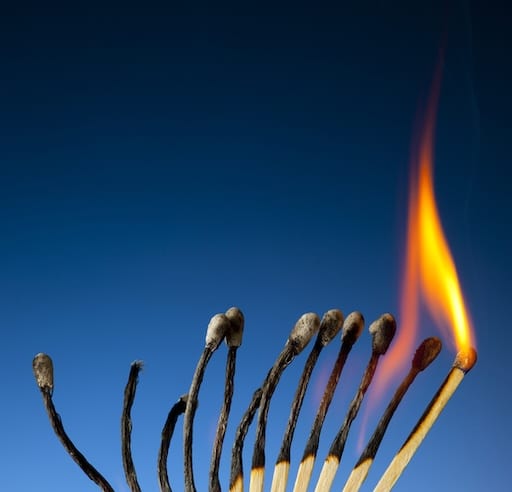 Spent Matches; Time And Energy Running Out Burnt Matches