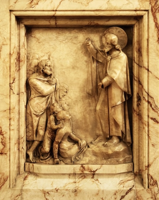 Christ-healing-sick-relief Christ healing the sick