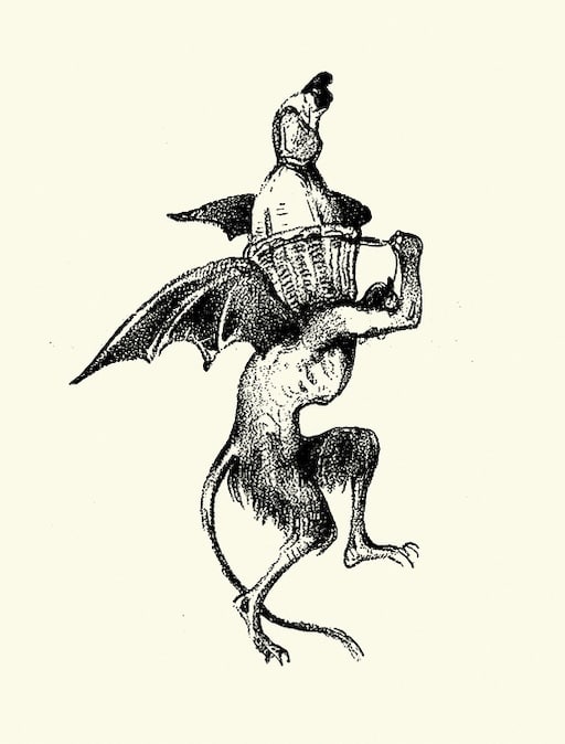 Demon-carrying-woman-in-basket Demon carrying woman in a basket