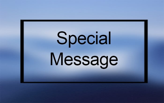 Special Message