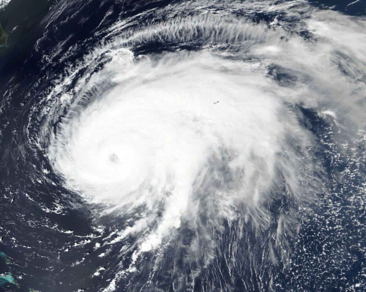 View of Hurricane Fiona taken by NASA technology.