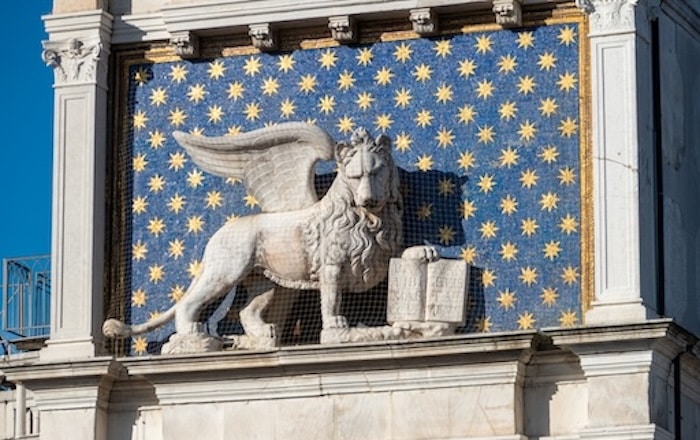 Lion of Saint Mark at the Torre dellOrologio
