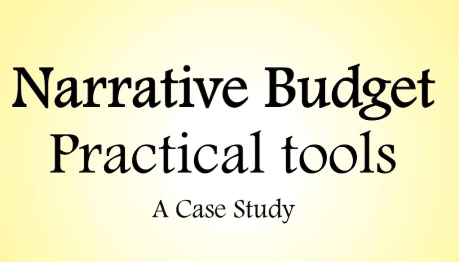 Narrative Budget Webinar