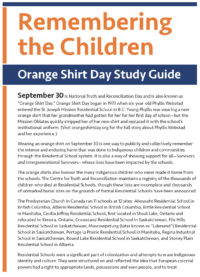 Orange Shirt Day Study Guide Cover