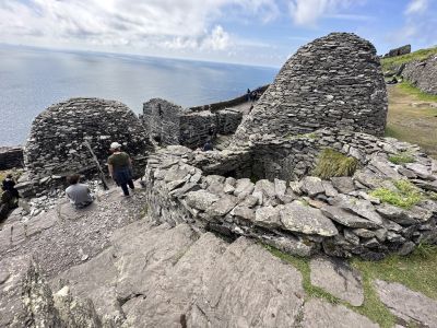 Stone structures on Skellig island