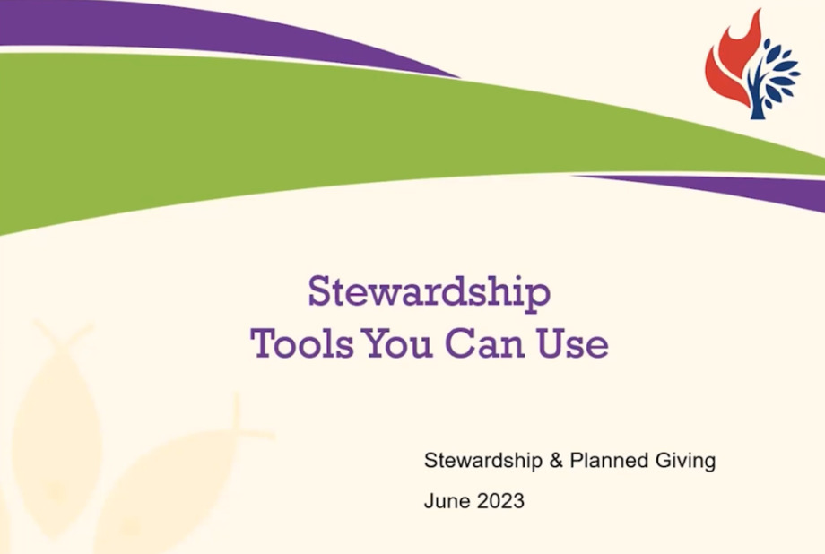 Stewardship Tools Webinar